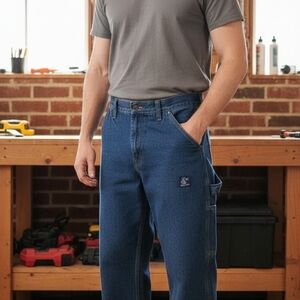 Carpenter Jeans | Made in USA | LC King Workwear Denim | 90s Streerwear 33x30